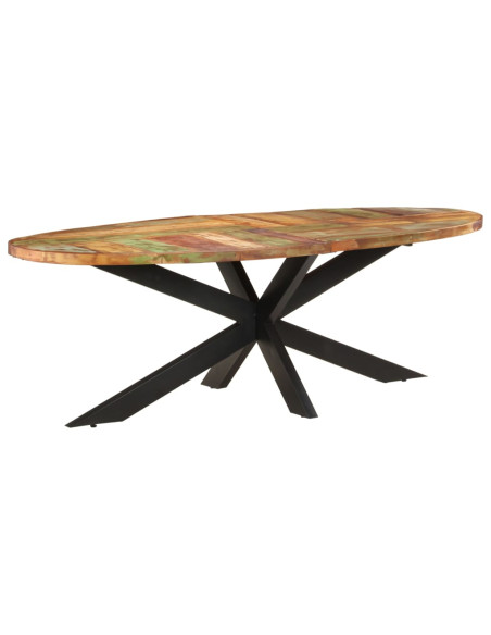 Tavolo da Pranzo 240x100x75 cm in Legno Massello di Recupero