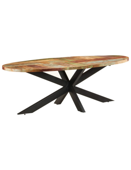 Tavolo da Pranzo 240x100x75 cm in Legno Massello di Recupero