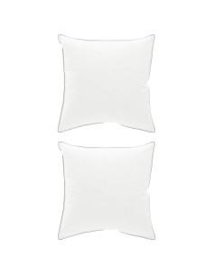 Cuscino 2 pz 65 x 65 cm Lana Australiana Bianco 2