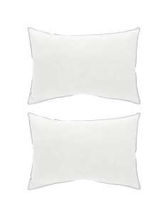 Cuscino 2 pz 30 x 50 cm Lana Australiana Bianco 2