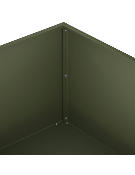 Vaso da giardino Verde Oliva 60 x 60 x 20 cm