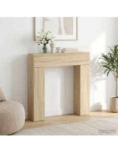 Cornice per camino Rovere Sonoma 102 x 18 x 100,5 cm