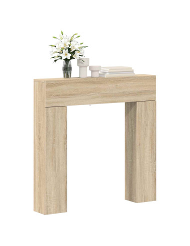 Cornice per camino Rovere Sonoma 102 x 18 x 100,5 cm
