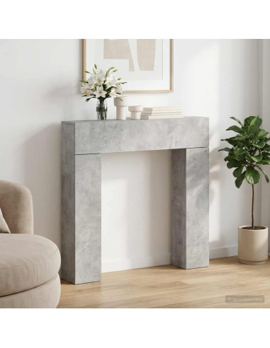 Cornice per camino Grigio Cemento 102 x 18 x 100,5 cm