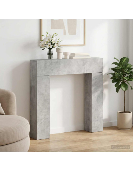 Cornice per camino Grigio Cemento 102 x 18 x 100,5 cm