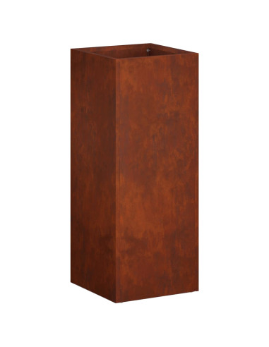 Vaso da giardino 2 pz Ruggine 20 x 20 x 50 cm Acciaio Corten