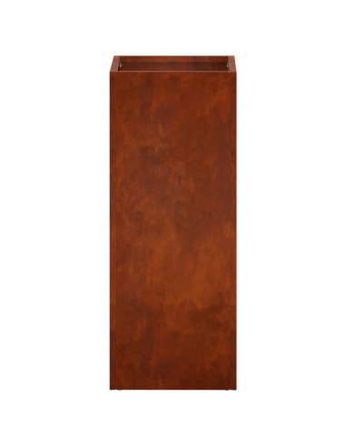 Vaso da giardino 2 pz Ruggine 20 x 20 x 50 cm Acciaio Corten
