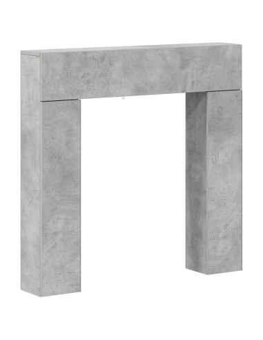 Cornice per camino Grigio Cemento 102 x 18 x 100,5 cm