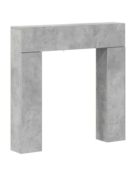 Cornice per camino Grigio Cemento 102 x 18 x 100,5 cm