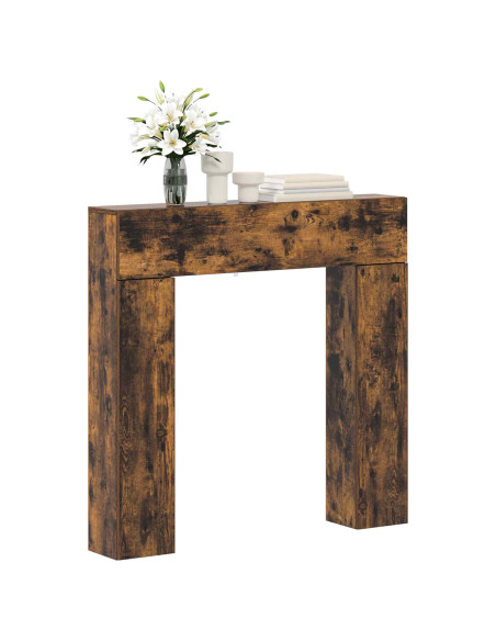 Cornice per camino Rovere Fumo 102 x 18 x 100,5 cm