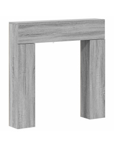 Cornice per camino Sonoma grigio 102 x 18 x 100,5 cm 2