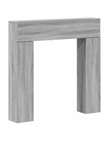 Cornice per camino Sonoma grigio 102 x 18 x 100,5 cm