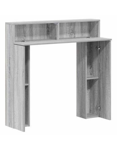 Cornice per camino Sonoma grigio 102 x 18 x 100,5 cm