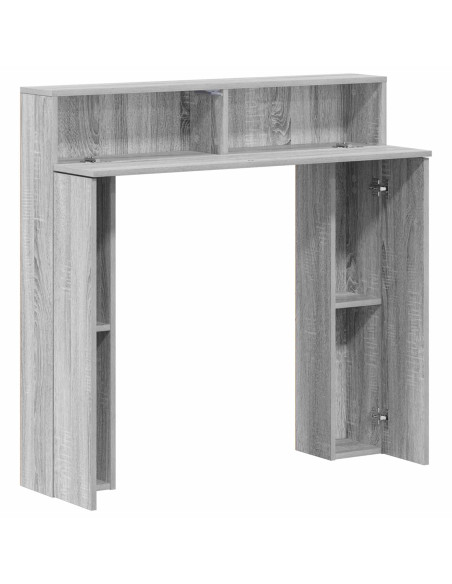 Cornice per camino Sonoma grigio 102 x 18 x 100,5 cm