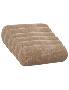 Federa 6 pz HEERLEN Marrone Ø 15 x 40 cm Tessuto Chenille