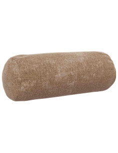 Federa 6 pz HEERLEN Marrone Ø 15 x 40 cm Tessuto Chenille 2