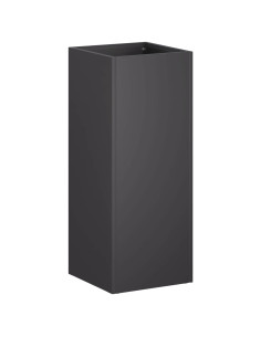 Vaso da giardino Nero 20 x 20 x 40 cm Acciaio laminato a freddo 2