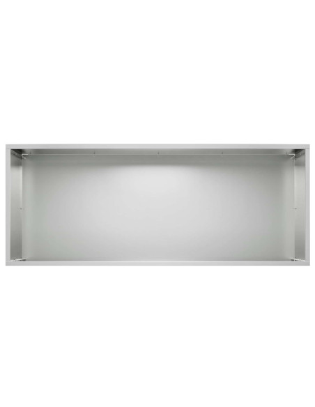 Vaso da giardino Argento 80 x 40 x 40 cm Acciaio zincato