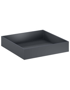 Vaso da giardino Antracite 80 x 80 x 20 cm 2