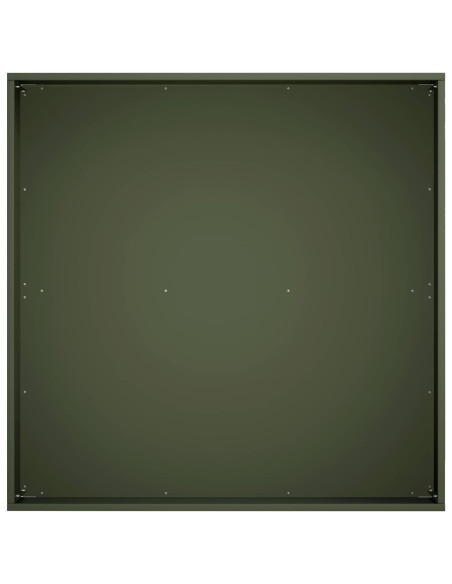 Vaso da giardino 2 pz Verde Oliva 60 x 60 x 20 cm