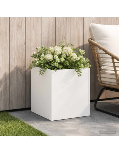 Vaso da giardino Bianco 45 x 45 x 45 cm