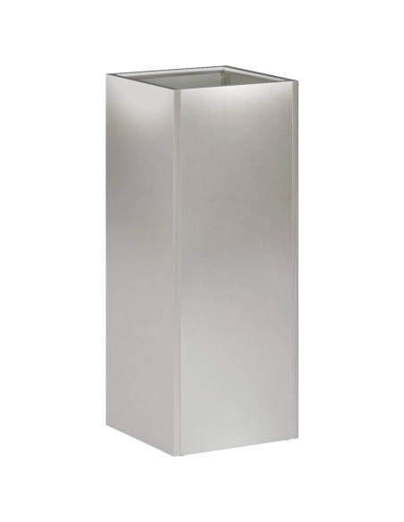 Vaso da giardino Argento 20 x 20 x 50 cm Acciaio Inox