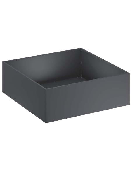 Vaso da giardino 2 pz Antracite 60 x 60 x 20 cm