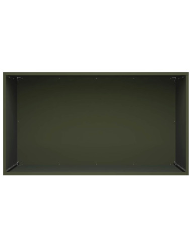 Vaso da giardino Verde Oliva 100 x 50 x 50 cm