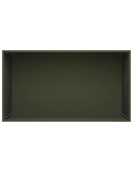 Vaso da giardino Verde Oliva 100 x 50 x 50 cm