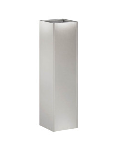 Vaso da giardino Argento 20 x 20 x 75 cm Acciaio Inox 2