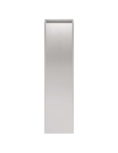 Vaso da giardino Argento 20 x 20 x 75 cm Acciaio Inox