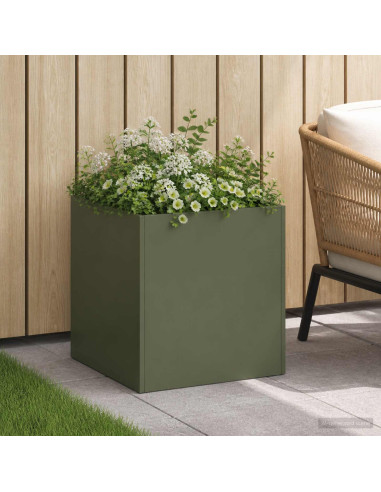 Vaso da giardino Verde Oliva 20 x 20 x 20 cm