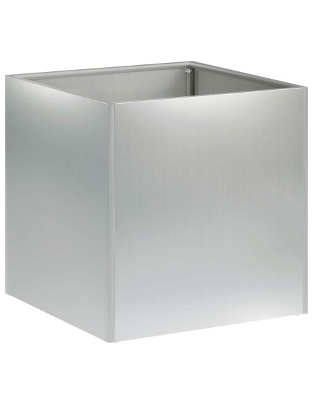 Vaso da giardino Argento 20 x 20 x 20 cm Acciaio zincato