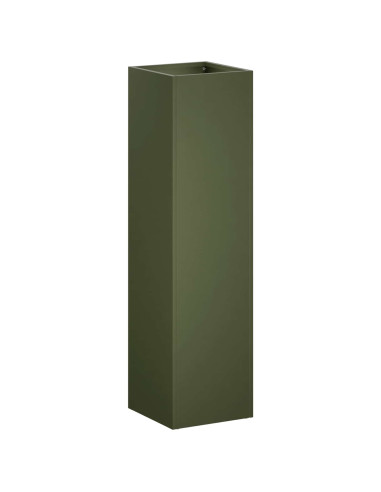 Vaso da giardino 2 pz Verde Oliva 20 x 20 x 75 cm