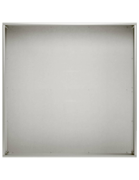 Vaso da giardino Argento 60 x 60 x 20 cm Acciaio Inox
