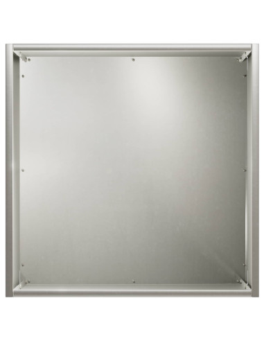 Vaso da giardino Argento 25 x 25 x 25 cm Acciaio Inox