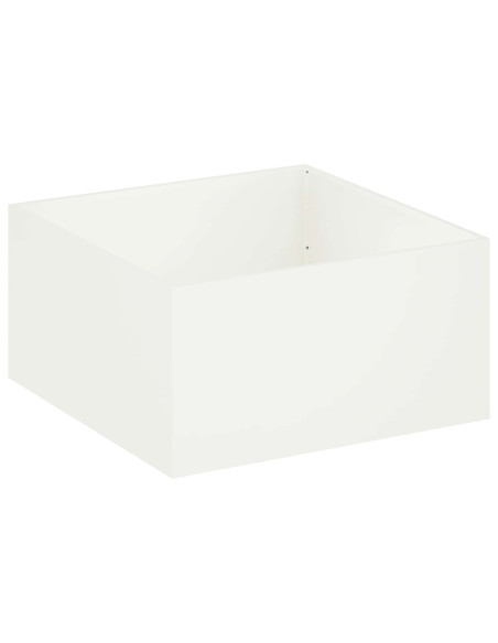 Vaso da giardino Bianco 100 x 100 x 40 cm