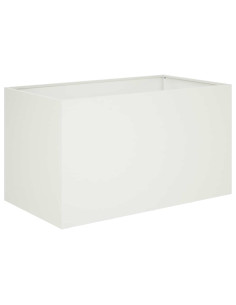 Vaso da giardino Bianco 80 x 50 x 50 cm 2