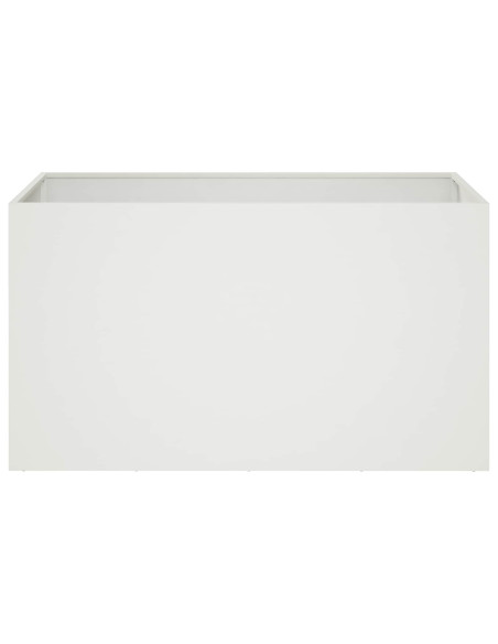 Vaso da giardino Bianco 80 x 50 x 50 cm