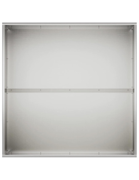 Vaso da giardino Argento 100 x 100 x 40 cm Acciaio Inox
