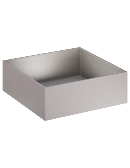 Vaso da giardino 2 pz Ruggine 40 x 40 x 20 cm Acciaio Corten