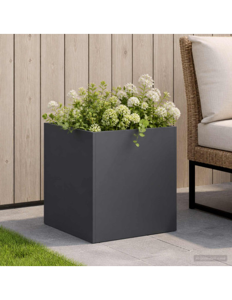 Vaso da giardino Antracite 35 x 35 x 35 cm