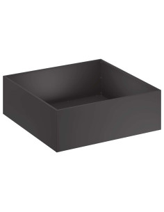 Vaso da giardino Nero 60 x 60 x 20 cm Acciaio laminato a freddo 2