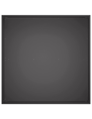 Vaso da giardino Nero 60 x 60 x 20 cm Acciaio laminato a freddo
