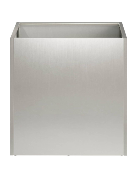 Vaso da giardino Argento 20 x 20 x 20 cm Acciaio Inox