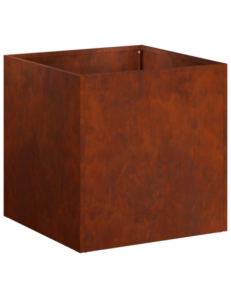 Vaso da giardino 2 pz Ruggine 35 x 35 x 35 cm Acciaio Corten