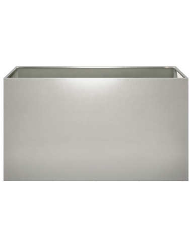 Vaso da giardino Argento 80 x 50 x 50 cm Acciaio Inox