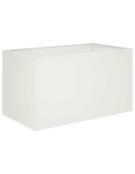 Vaso da giardino Bianco 100 x 50 x 50 cm