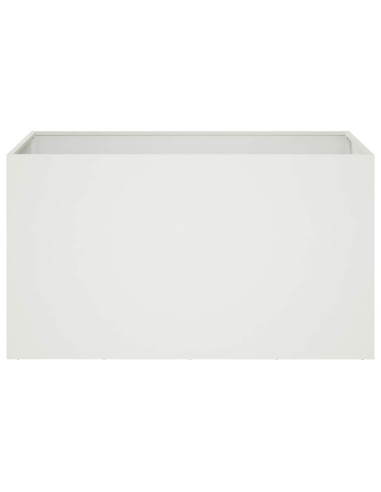Vaso da giardino Bianco 100 x 50 x 50 cm