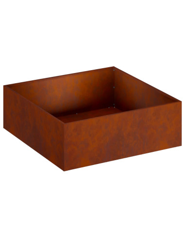 Vaso da giardino Ruggine 60 x 60 x 20 cm Acciaio Corten